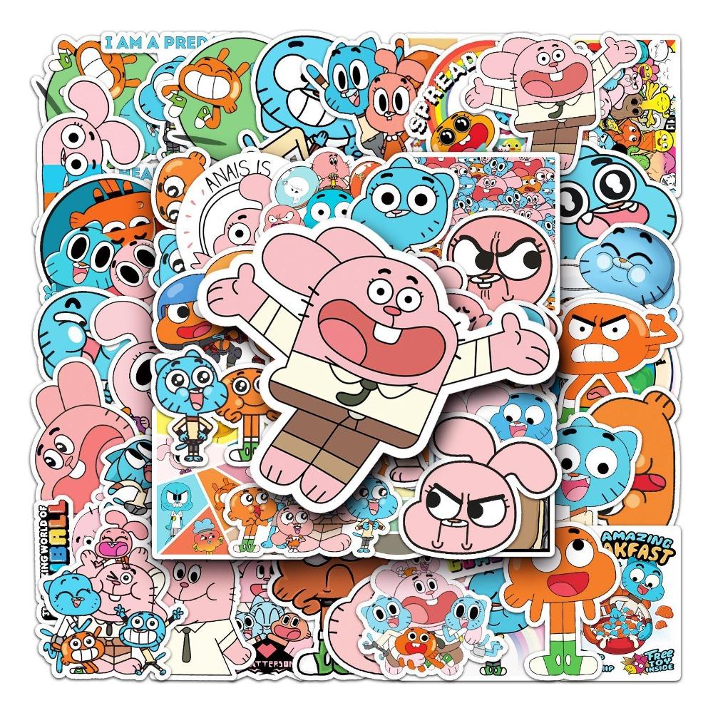 Tianyi 1 50Pcs Animation The Amazing World Of Gumball Graffiti Stickers Decals Suitcase Laptop Computer Decoration Diy Kids Classics Toy