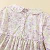 Spring Autumn Girls Floral Cotton Dress With Smocking And Flower Embroidery Cute Princess Long Sleeve Dress For Baby