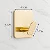Traceless 304 Stainless Steel Adhesive Hook for Bathroom & Kitchen