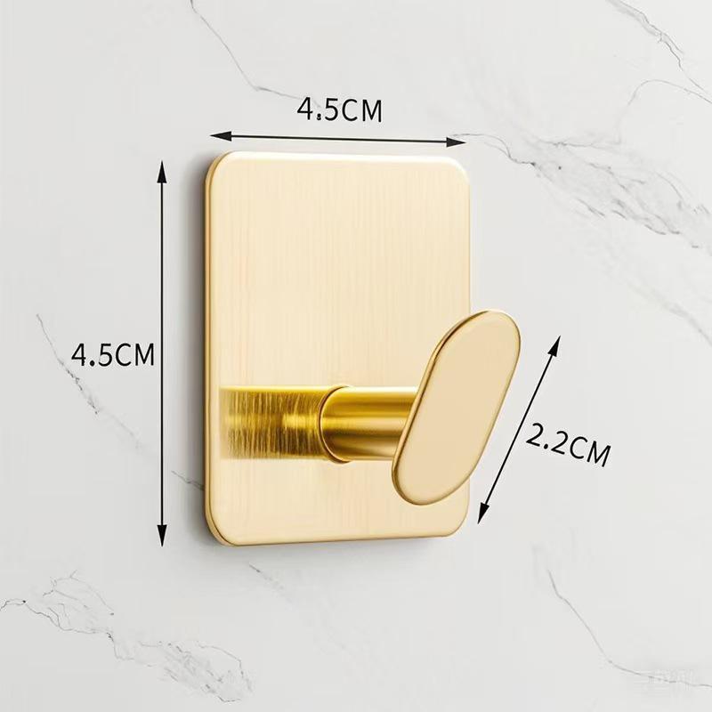 Traceless 304 Stainless Steel Adhesive Hook for Bathroom & Kitchen
