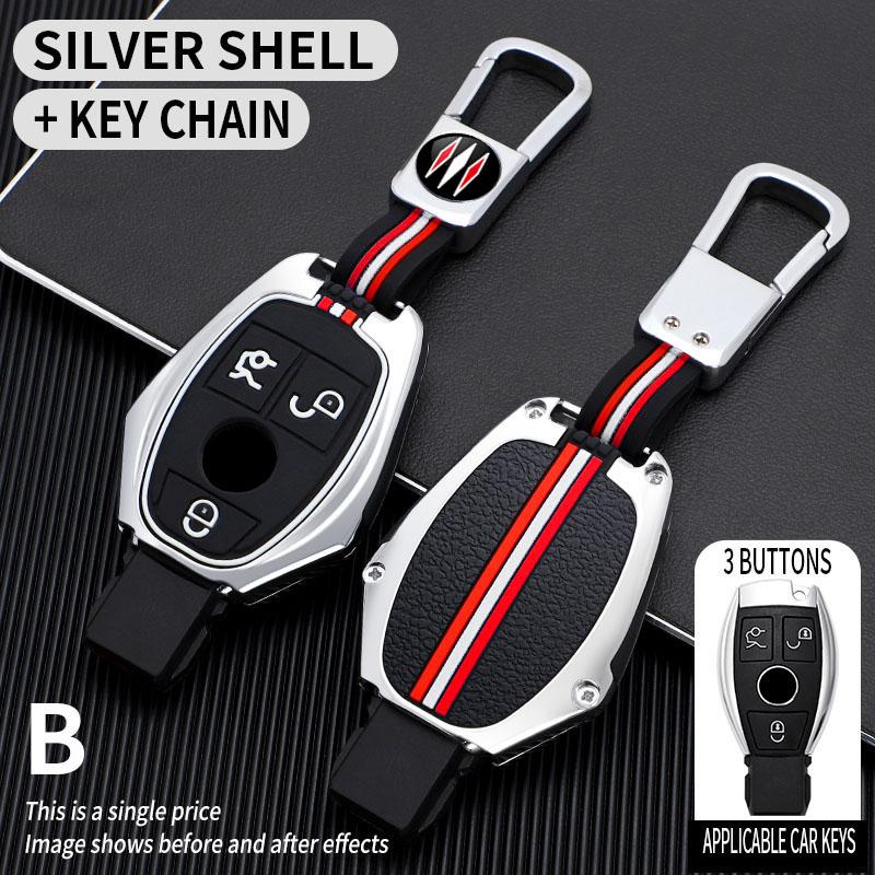 Car Key Case Cover Protective Shell Fob for Mercedes Benz A B C E Class GLS GLA GLK GLC CLS CLA AMG W204 W205 W212 W463 W176