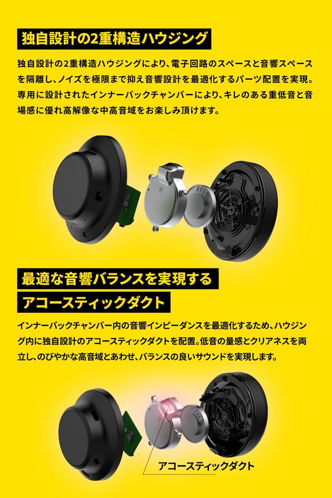 AVIOT WA-V1-PNK Pidphone 3 Adaptive Hybrid Noise Cancelling Wireless Headphones with 130 Hours of Playback, LDACHi-Res Support, Breathable Memory