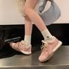 Spring new flat-bottomed retro sports casual jogging shoes, lightweight and versatile soft-soled single shoes for women