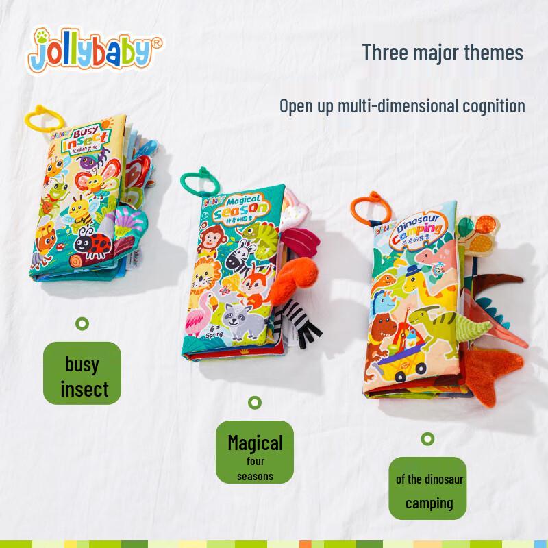 Jollybaby Chewable Tail Cloth Book