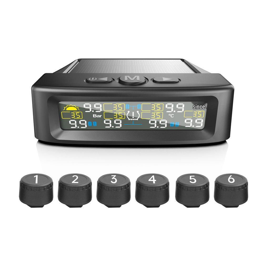 T12 Solar-Powered Six-Wheel TPMS for RV and Truck