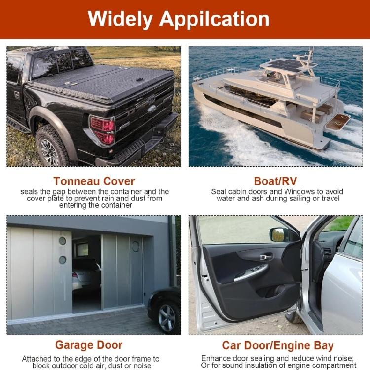 Strisce Sigillanti per Auto con Nervature Rinforzate Resistenza Superiore agli Agenti Atmosferici Installazione Facile con Adesivo Adatte a Molteplici Auto