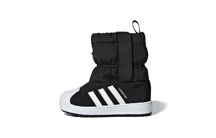 

Adidas Originals SST Wint3r Cf I Comfortable Slip Resistant Abrasion Resistant High top Kids Shoes Black B22502 21