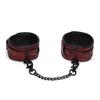 Fifty Shades of Grey - Black and Red Ankle Cuffs with Chain