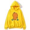Cute Couple Hoodie Cute Bubu and Dudu Are Playing Scooter Together Sweatshirts Hooded Men's Clothes Women Panda Bear Top