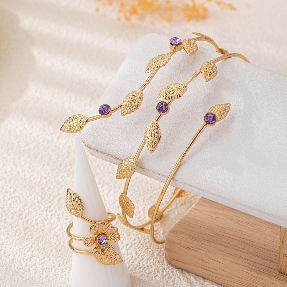 Metal Opening Arm Bracelet Gold Color Arm Bracelet Glamorous Armlet  Women's Accessories