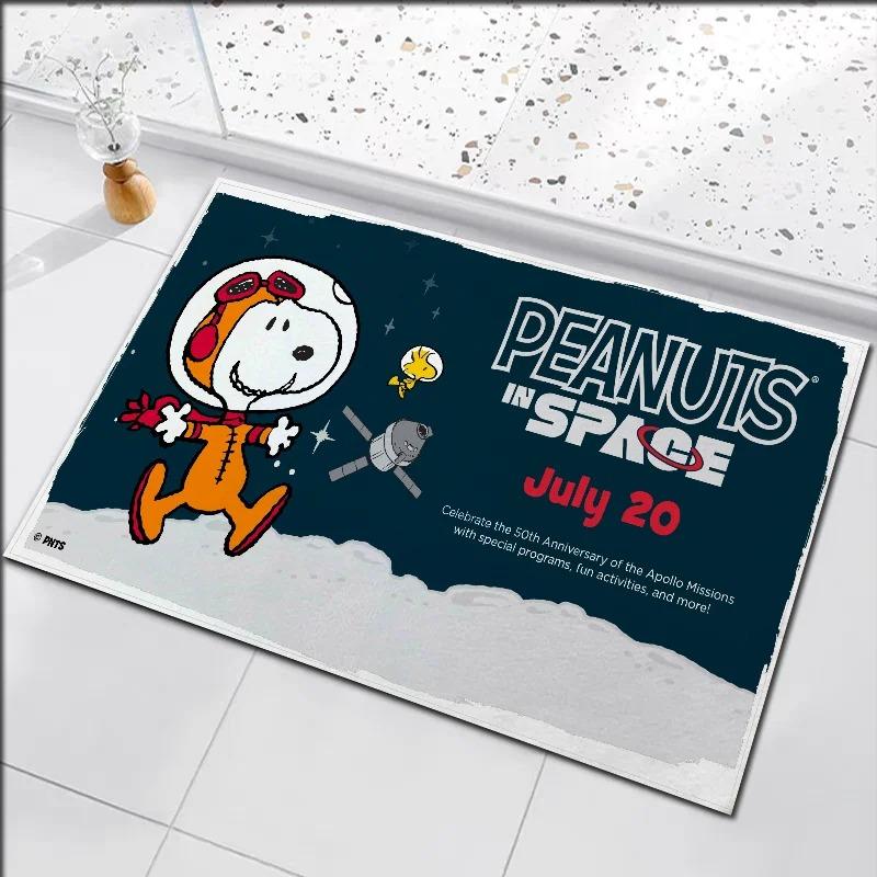  Wycieraczka do drzwi Disney Snoopy, słodka kreskówka, pokój dziecięcy, dekoracja domu, antypoślizgowy, zmywalny dywanik do sypialni, łazienki, kuchni, wejścia