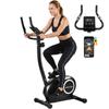 Hometrainer Hoogteverstelbaar met App Magnetische Weerstand LCD Scherm Hartslagsensoren Telefoonhouder