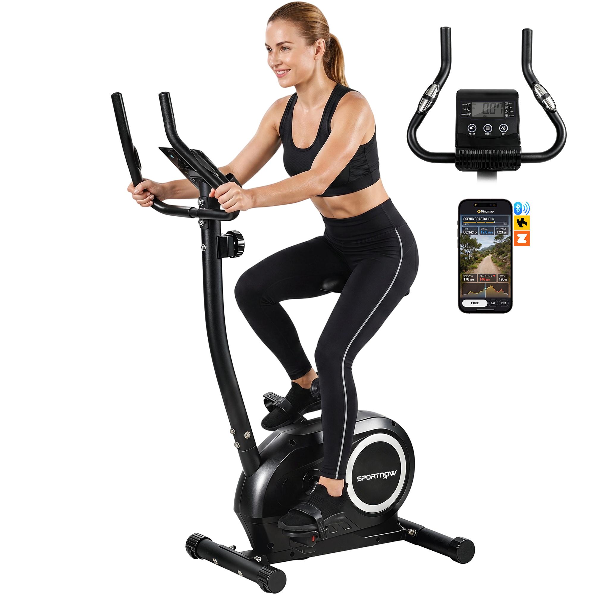 Exercise Bike Height-Adjustable Home Trainer with