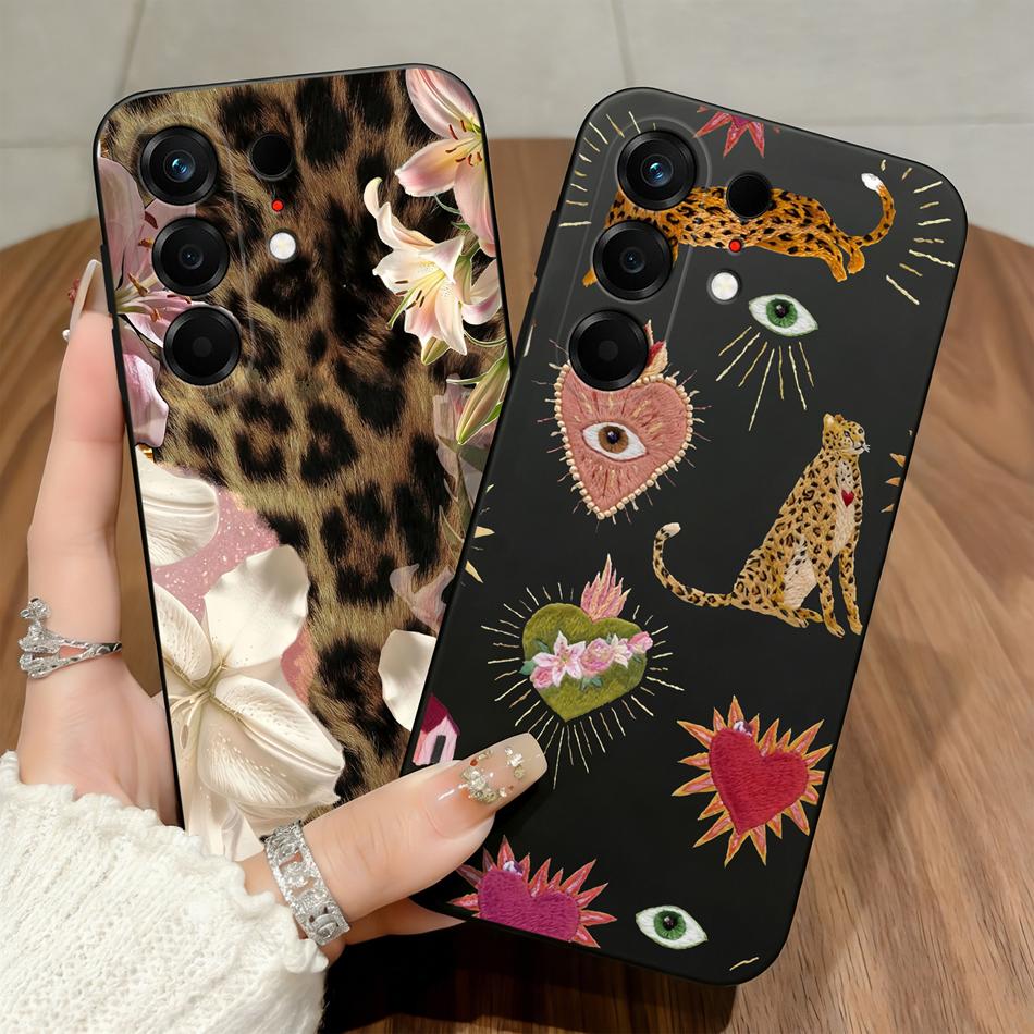 For Tecno Camon 50 Pro Ultra 4G 5G Phone Case Leopard Print Soft Matte Silicone Ultra Anti Drop For Tecno Camon50 Pro Back Cover
