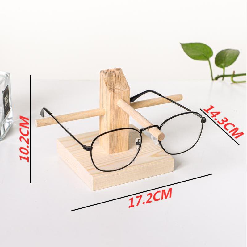 Schmuckhalter für 1 Stück Brillen Vitrine Einlagiges Holz Sonnenbrillen Displayständer Regal Brillen Ausstellungsständer