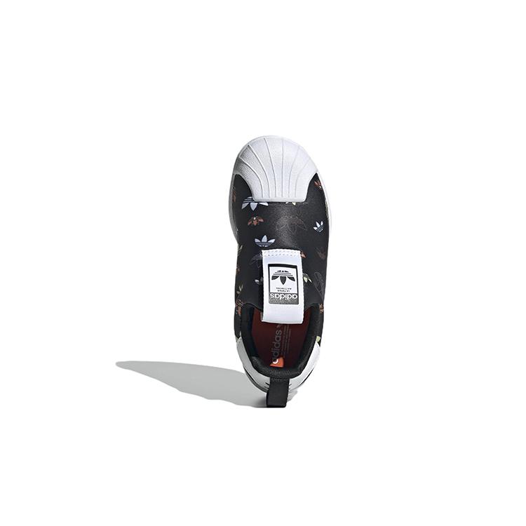 Adidas Originals SUPERSTAR 360 Comfortable Abrasion Resistant Low top Kids' Skateboarding Shoes Black GX1868