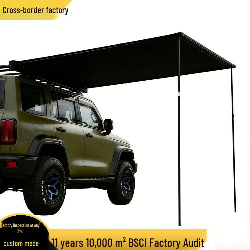 Waterproof Retractable Car Roof Awning: Aluminum Alloy with Sun Protection for Outdoor Camping