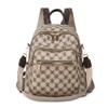 Women's Retro Korean-Style Textured PU Backpack - Casual Daily Travel Schoolbag