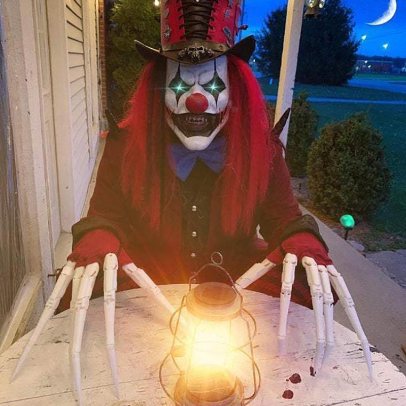 Degete articulate de Halloween Scary Degete false Mâinile scheletului Realistic Groază Fantoma Gheare Recuzită Cosplay Echipament Mănușă pentru degete