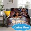 Custom Name Fantasy Labyrinth Adventure Blanket bed sofa Blanket Flannel Blanket for Camping, Hiking, Picnic Essentials,gift for Fan family