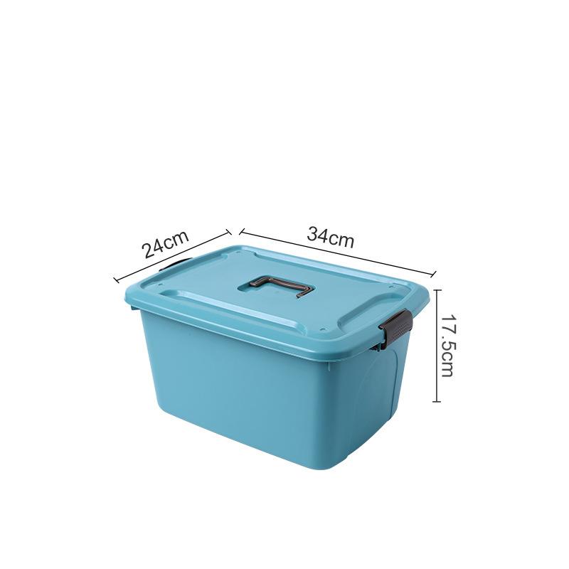 Plastic Sundries Storage Box with Handle Large Capacity Desk Organizer for Cosmetics Jewelry Toys Snack Clothes Storage Basket