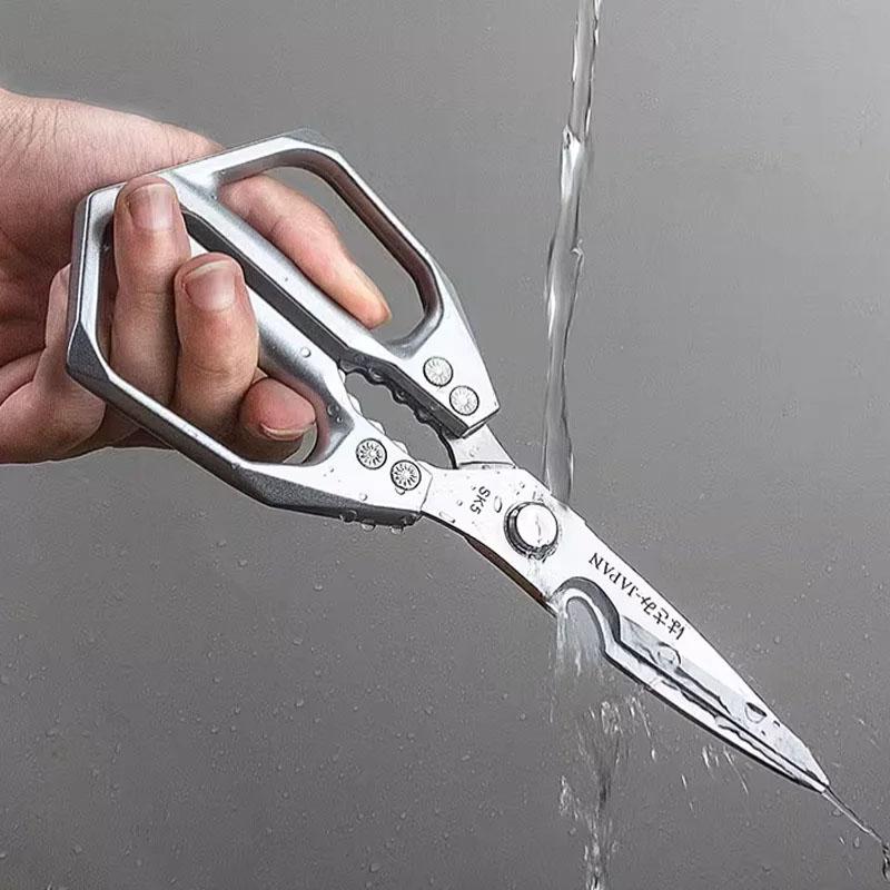 SK5 Stainless Steel Kitchen Scissors Multifunctional Chicken Bone Scissors Shear Fish Duck Cut Chef Professional Scissors