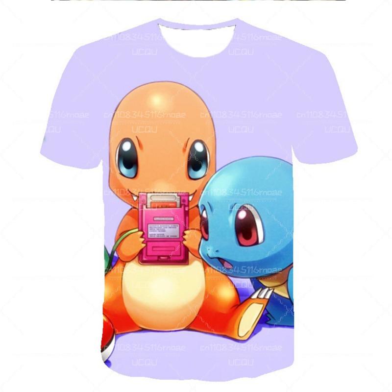 

Pok é Mon Anime Pikachu T-shirt Cartoon Short Sleeved Printed T-shirt Summer Top Men s and Women s New Fashionable Y2K Clothing XXS