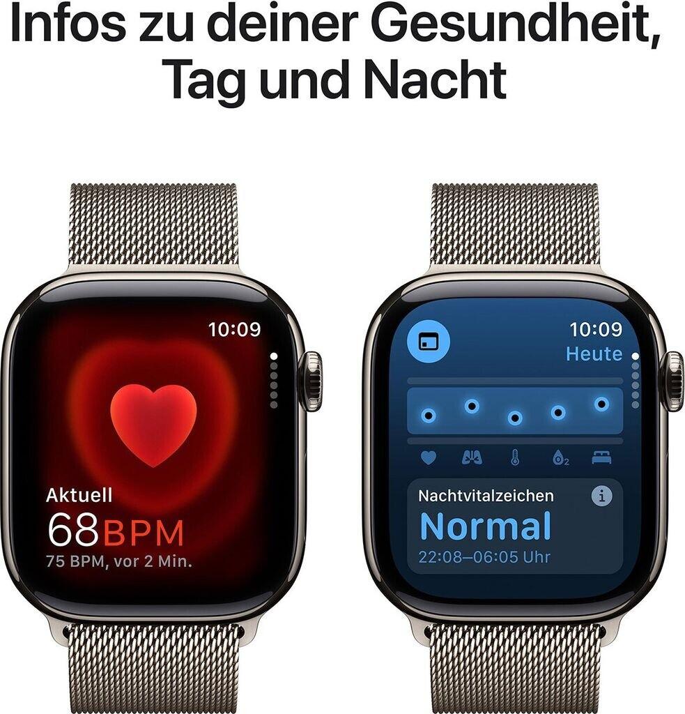 Apple Watch Series 10 4G 46mm Titan Natur Milanaise Natur M/L