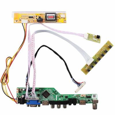 Scheda Controller LCD HD VGA AV USB VSDISPLAY Compatibile con Pannelli LCD LTN141AT01 LP141WX3 QD14TL01 B154EW08 LTN154AT01 LP154WX4 1CCFL 14.1" 15.4"