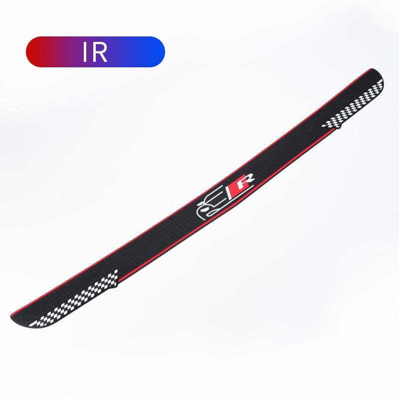 1Pc Car Trunk Protective Strip Door Sill Protector PVC Anti-scratch and Anti-collision Rear Door Sill