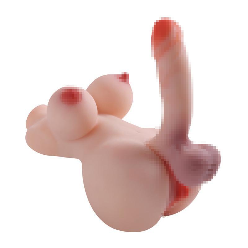 Realistische Brust+Penis+Vagina + Anus 4-in-1 Männer Frauen Schwul TPE Halbkörper Sexpuppe Weiche Lebensechte Haut Erwachsenenspielzeug Masturbator Produkte