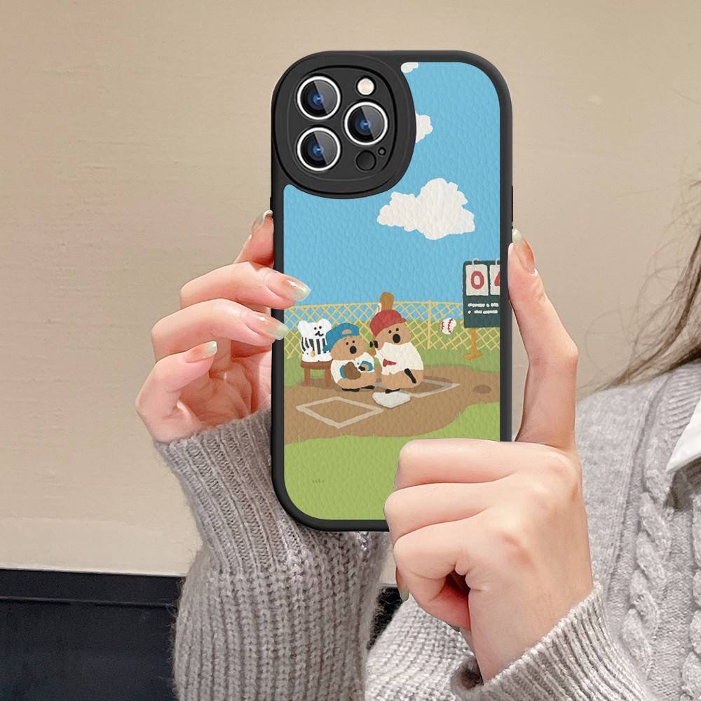 Cute Bear Quokkas Magsafe Phone Case For IPhone 11 12 13 14 15 16 Pro Max Plus Leather Cover