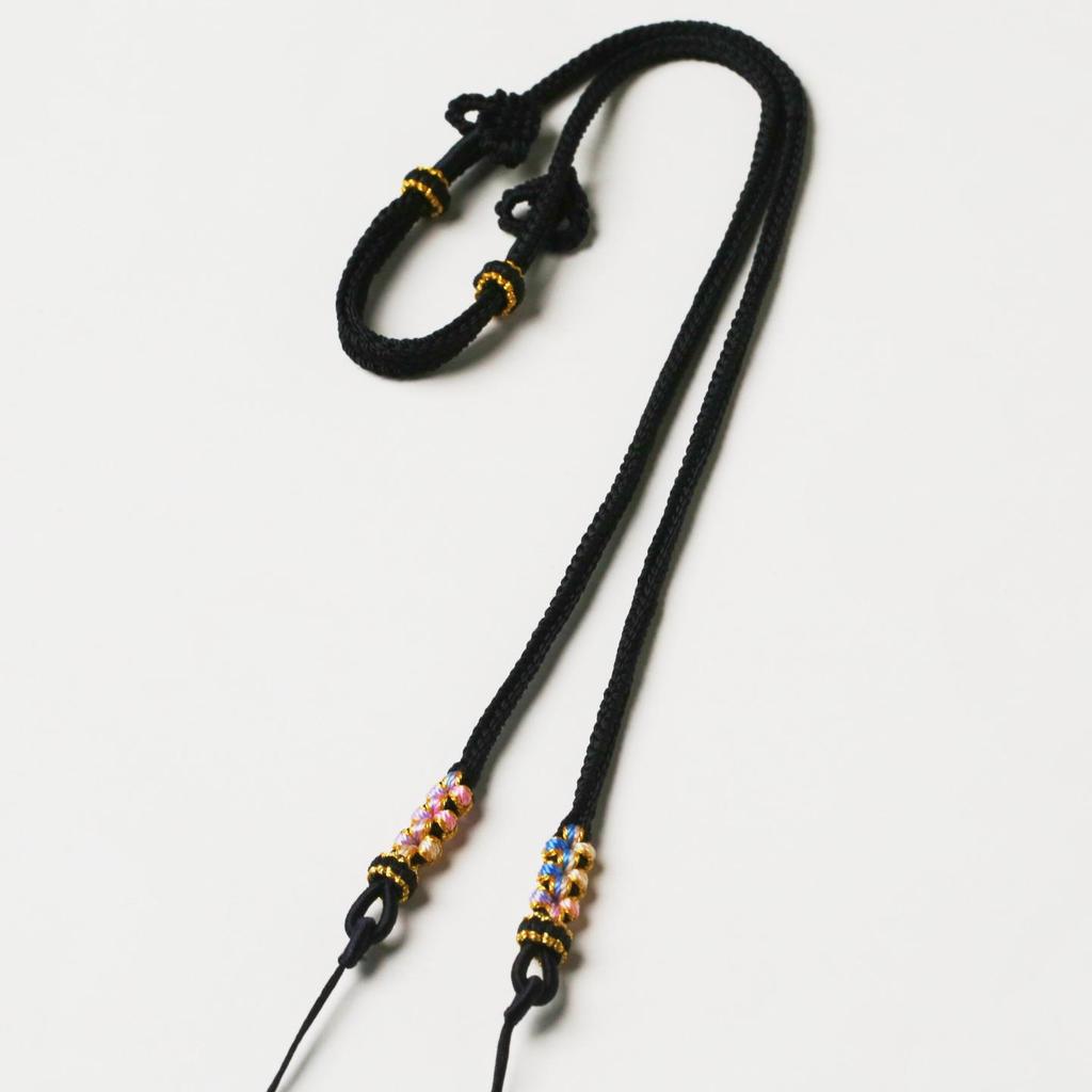 Handmade Peach Blossom Literary Rope Pendant Necklace