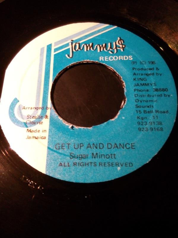 7inch Record SUGAR MINOTT - Get Up And Dance None Jammys 1988 Jamaica Reggae, Ska & Dub Used