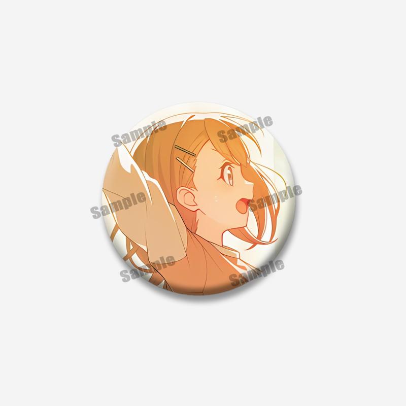 Cartoon Figure PJSK Kiritani Tenma Saki Badge Cute Game Character Lapel Pins Round Brooch for Bag Clothes Hat Decor Jewelry Gift