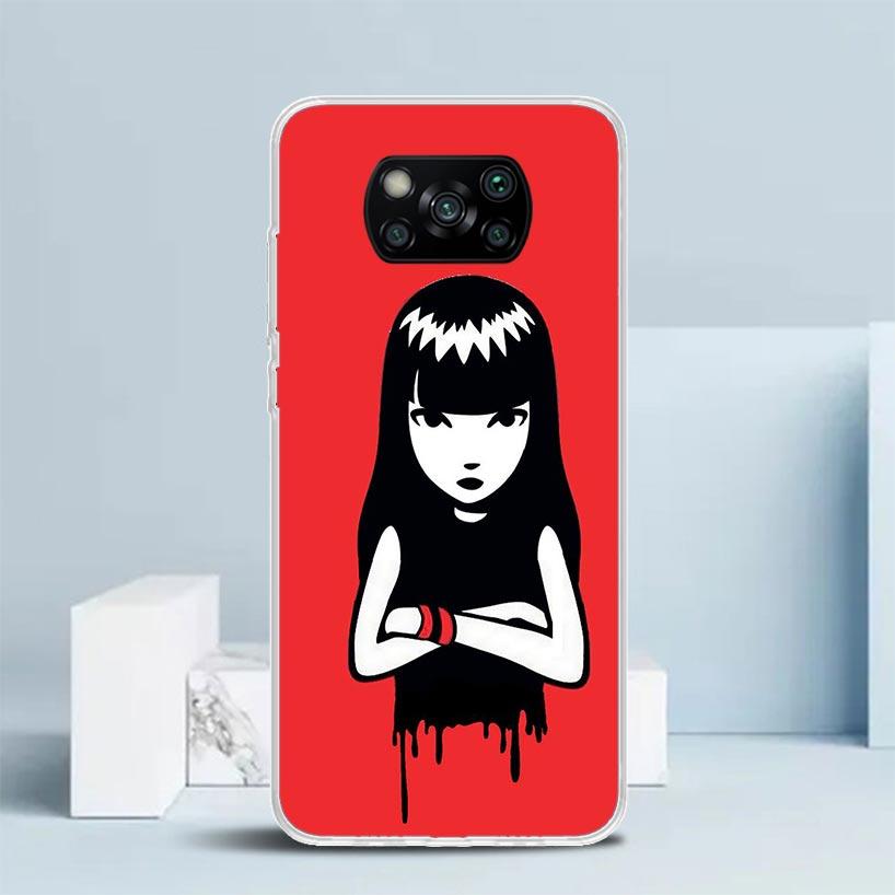 Comics Emily The Strange Soft Cover for Xiaomi Poco F7 Ultra X7 X6 X5 Pro M7 Phone Case Redmi 15 15C 13 13C 12 12C 10 10C Print
