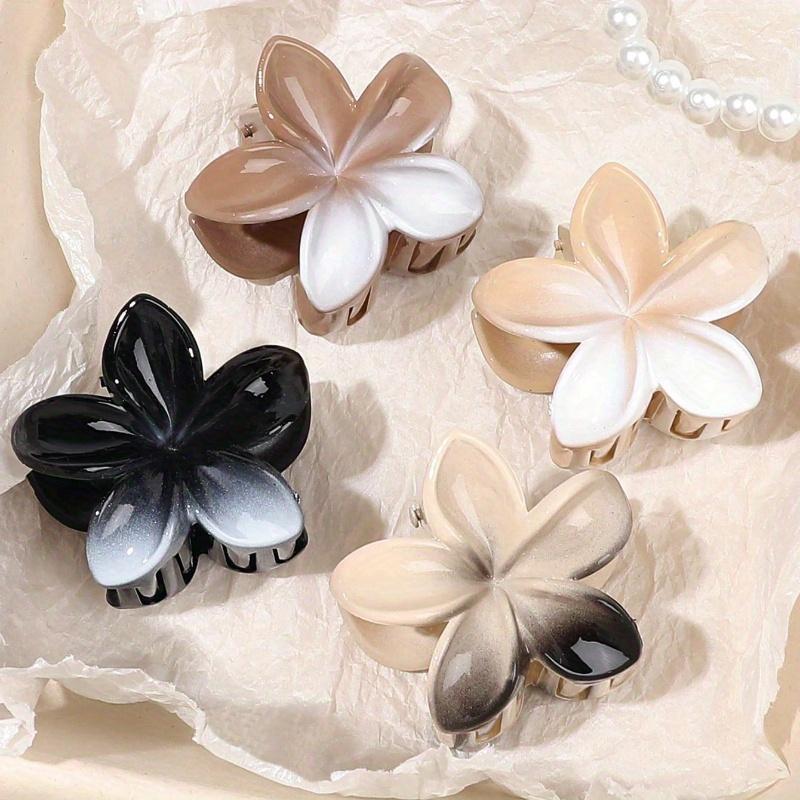 Colorful Marble Printed Candy Color Flower Hair Claws, Bohemian Beach Hair Accessories Claw Clips Hair Clips Hair Jaw
