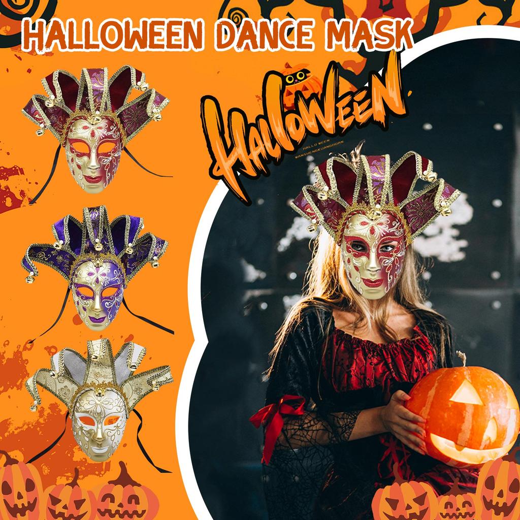 Painted Halloween Ball Party Italian Mask High-end Venetian Ladies Performance Mask