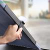 Retractable Car Window Sun Shade,Foldable Pleated Car Side Window Sunshade,UV Protection Auto Window Blind