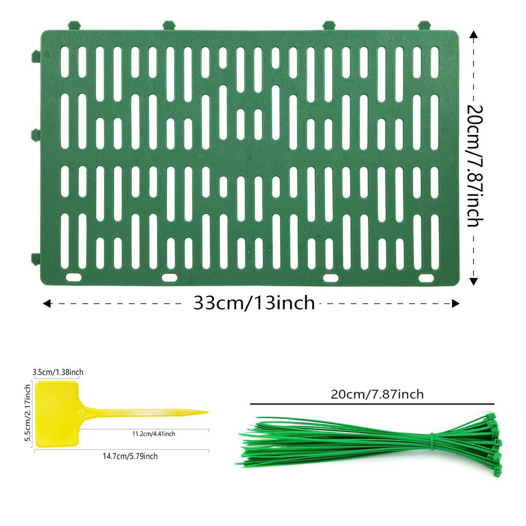 1pcs Plant Stem Protection Cover, 15pcs T-shaped Horticultural Label Tags, 50pcs Fixed Plant Ties