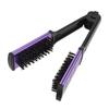 Clamp Flat Brush Double Sided Hair Straightening Artificial Bristle Splint Flat Brush