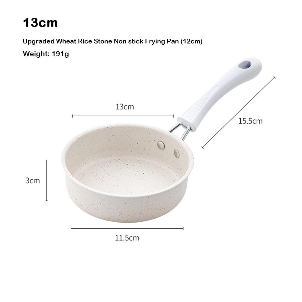 

Even Heat Mini Frying Pan Tourmaline Coating Steak Pot Durable NonStick Pan Gas Induction Cooker Diameter 13cm