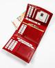 Women's leather wallet F14377A RED