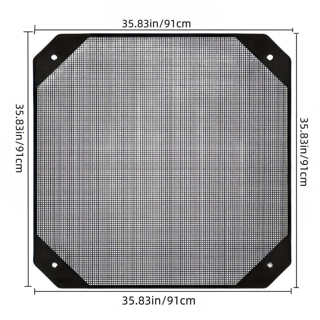 All-Season Outdoor AC Cover - Black Mesh, Sleek Design for Window Units, Weather Resistant Shield