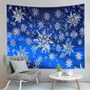 Winter Smile Snowman Tapestry Happy Christmas Decoration Tapestry Home Living Room Bedroom Dorm Wall Hanging Decorative Blanke