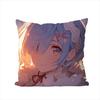 ReZero Rem Pillow Case For Car Sofa Decorative Home Doublesided Print Plush Square Throw Pillow Cushion Cover