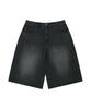WACKY WILLY Bermuda Denim Mid-Calf Pants Black