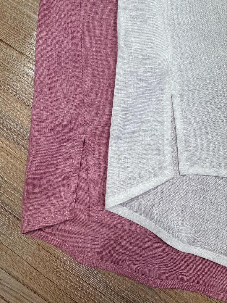 Literary Retro Women's Sleeveless Linen Embroidered Blouse - Summer Stand Collar Loose Fit, Slimming Plus Size.