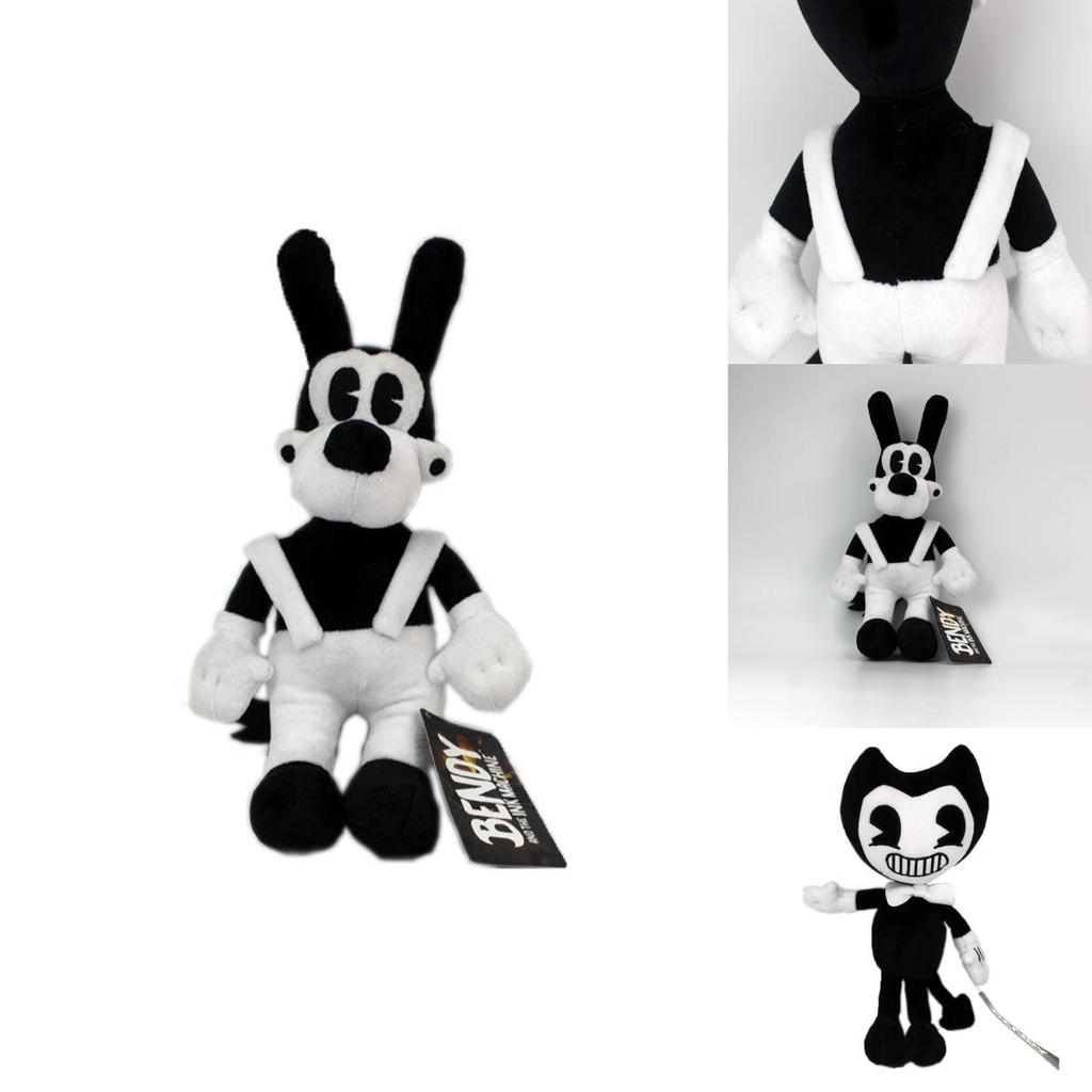 Unique Black White Bendy And The Ink Machine Plush Toy For Collectors And Gamers