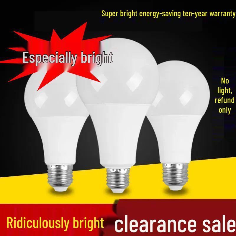 Ultrahelle Energiespar-LED-Glühbirne mit E27-Sockel für Augenschutz